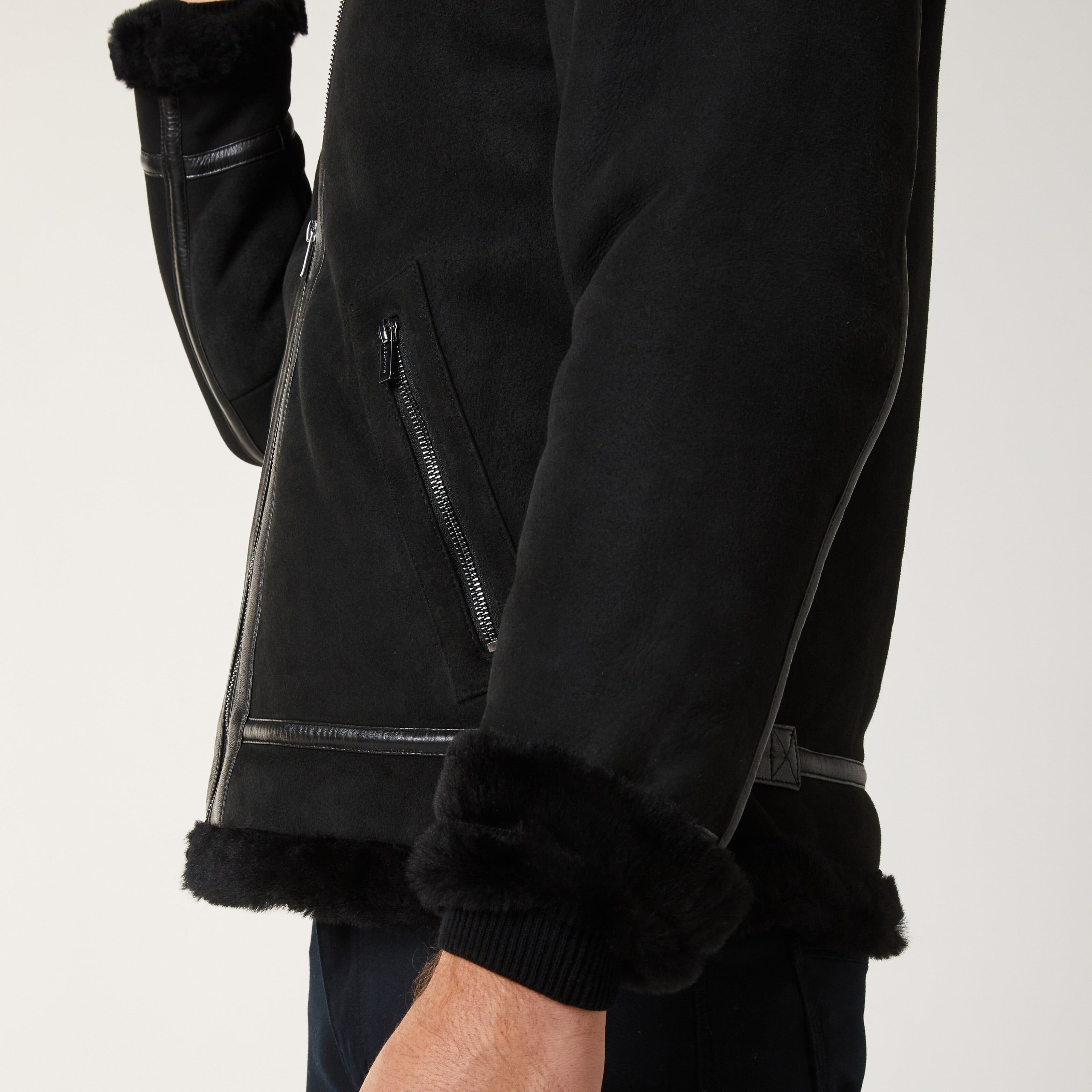 Aviator jacket long top